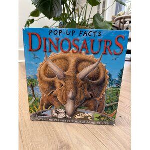 Pop-Up Facts Dinosaurs Hardcover Book For Kids Featuring Interactive Prehistoric